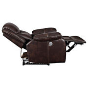 Sycamore Upholstered Power Recliner Chair Dark Brown - 610193P