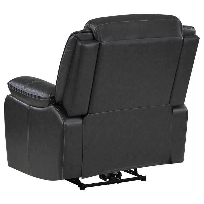Sycamore Upholstered Power Recliner Chair Dark Grey - 610233P