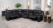 Sycamore Upholstered Power Reclining Sectional Sofa Grey - 610200P
