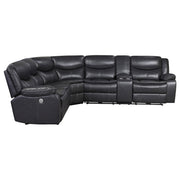 Sycamore Upholstered Power Reclining Sectional Sofa Grey - 610200P