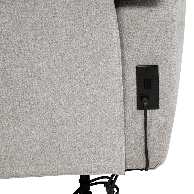 Sylmar 2-piece Chenille Power Reclining Sofa Set Dove Grey - 610521P-S2