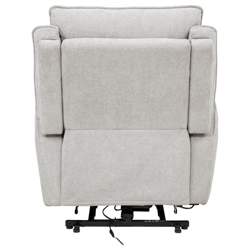 Sylmar Chenille Upholstered Dual Power Lift Recliner Dove Grey - 610524PP