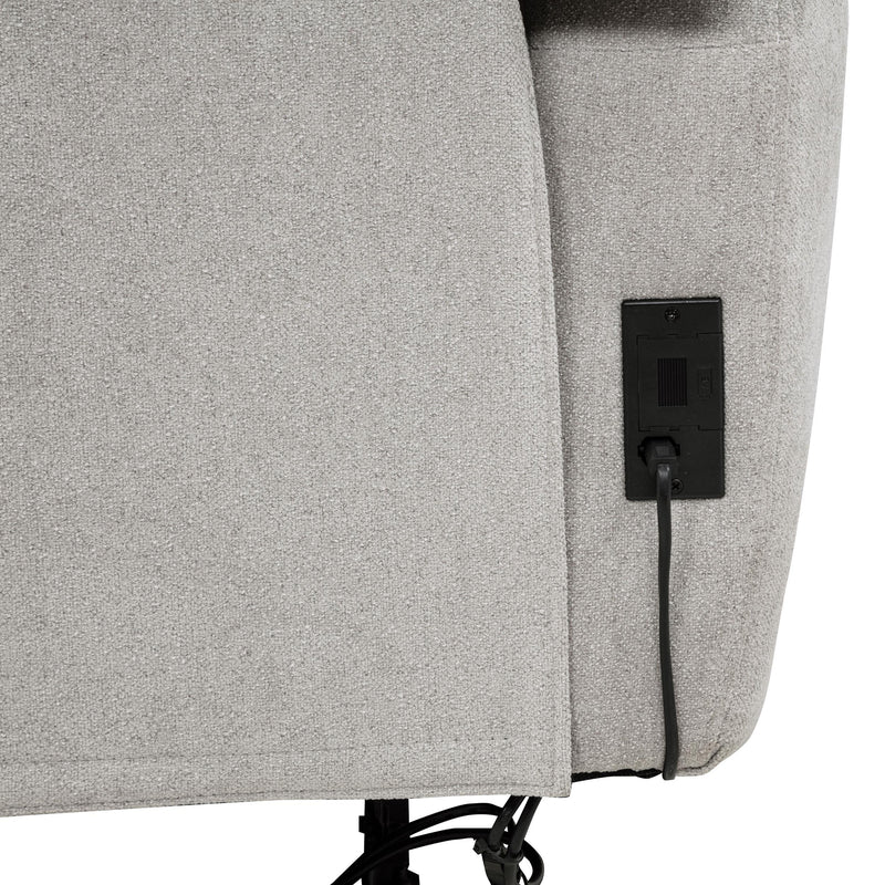 Sylmar Chenille Upholstered Power Recliner Dove Grey - 610523P