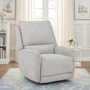 Sylmar Chenille Upholstered Power Recliner Dove Grey - 610523P