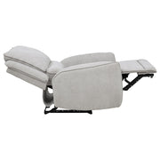 Sylmar Chenille Upholstered Power Recliner Dove Grey - 610523P