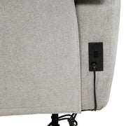 Sylmar Chenille Upholstered Power Reclining Loveseat Dove Grey - 610522P