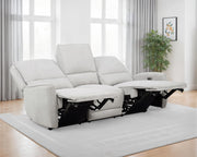 Sylmar Chenille Upholstered Power Reclining Sofa Dove Grey - 610521P