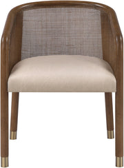 Sylvan Vegan Leather Upholstered Dining Chair in Beige, Set of 2 - 77087Beige-C
