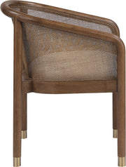 Sylvan Vegan Leather Upholstered Dining Chair in Beige, Set of 2 - 77087Beige-C