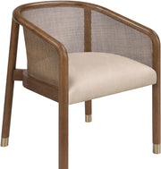 Sylvan Vegan Leather Upholstered Dining Chair in Beige, Set of 2 - 77087Beige-C