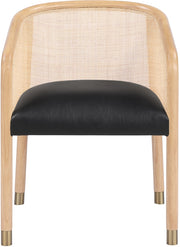 Sylvan Vegan Leather Upholstered Dining Chair in Black, Set of 2 - 77088Black-C
