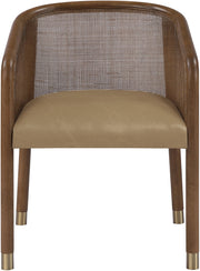 Sylvan Vegan Leather Upholstered Dining Chair in Brown, Set of 2 - 77087Brown-C