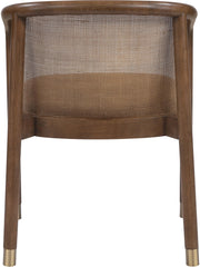 Sylvan Vegan Leather Upholstered Dining Chair in Brown, Set of 2 - 77087Brown-C