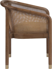 Sylvan Vegan Leather Upholstered Dining Chair in Brown, Set of 2 - 77087Brown-C