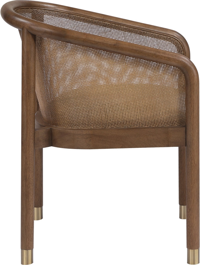 Sylvan Vegan Leather Upholstered Dining Chair in Brown, Set of 2 - 77087Brown-C