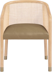 Sylvan Vegan Leather Upholstered Dining Chair in Brown, Set of 2 - 77088Brown-C