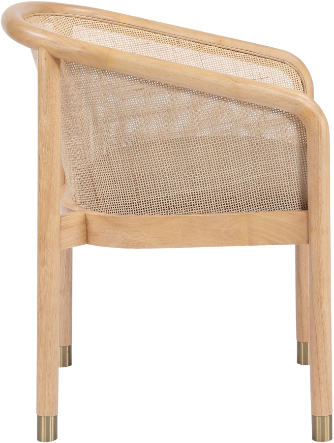 Sylvan Vegan Leather Upholstered Dining Chair in Brown, Set of 2 - 77088Brown-C