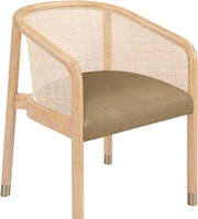 Sylvan Vegan Leather Upholstered Dining Chair in Brown, Set of 2 - 77088Brown-C