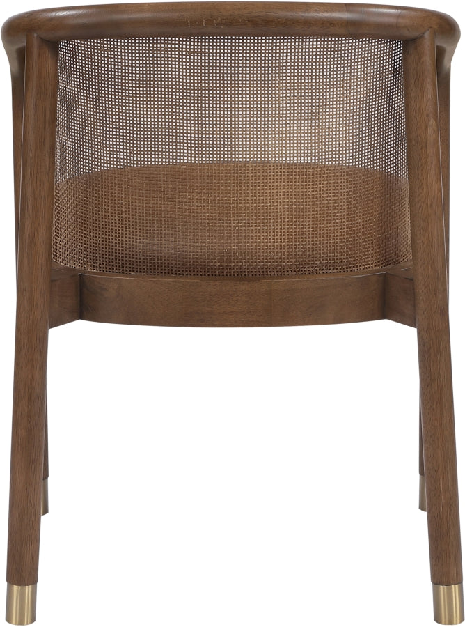 Sylvan Vegan Leather Upholstered Dining Chair in Cognac, Set of 2 - 77087Cognac-C