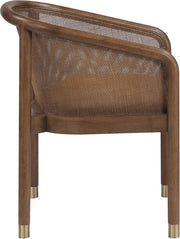 Sylvan Vegan Leather Upholstered Dining Chair in Cognac, Set of 2 - 77087Cognac-C