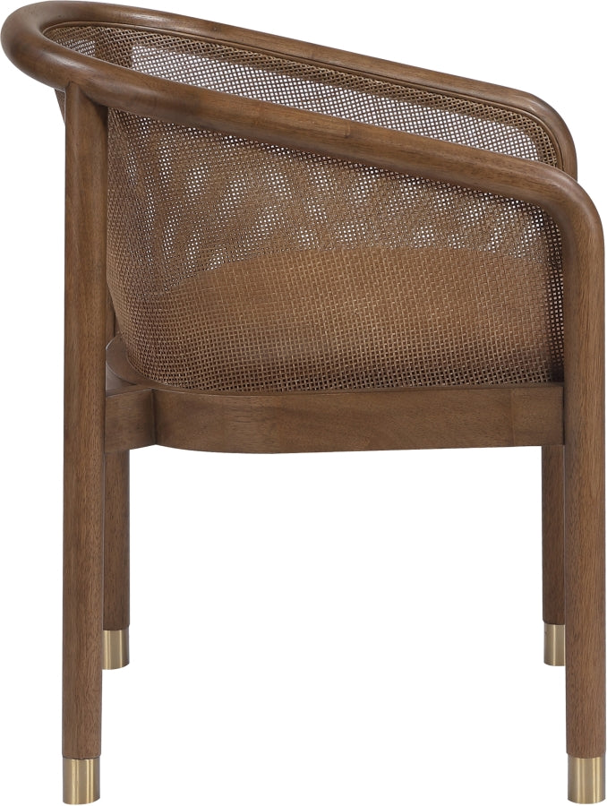 Sylvan Vegan Leather Upholstered Dining Chair in Cognac, Set of 2 - 77087Cognac-C