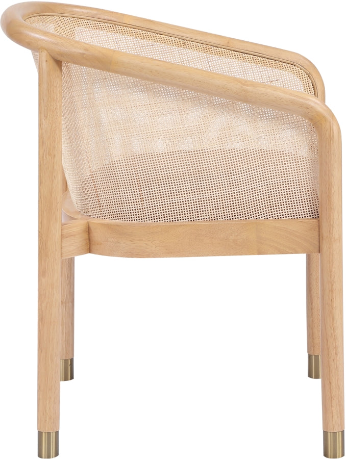 Sylvan Vegan Leather Upholstered Dining Chair in Cognac, Set of 2 - 77088Cognac-C