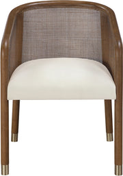 Sylvan Vegan Leather Upholstered Dining Chair in Cream, Set of 2 - 77087Cream-C