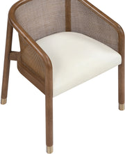 Sylvan Vegan Leather Upholstered Dining Chair in Cream, Set of 2 - 77087Cream-C