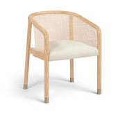 Sylvan Vegan Leather Upholstered Dining Chair in Cream, Set of 2 - 77088Cream-C