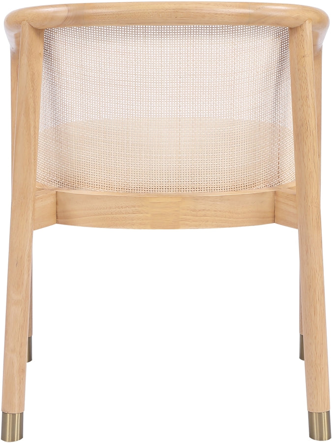 Sylvan Vegan Leather Upholstered Dining Chair in Cream, Set of 2 - 77088Cream-C