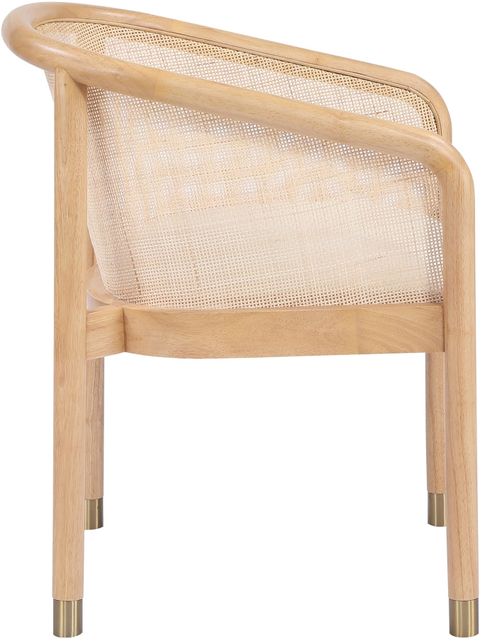 Sylvan Vegan Leather Upholstered Dining Chair in Cream, Set of 2 - 77088Cream-C