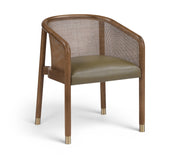 Sylvan Vegan Leather Upholstered Dining Chair in Olive, Set of 2 - 77087Olive-C