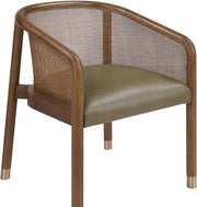 Sylvan Vegan Leather Upholstered Dining Chair in Olive, Set of 2 - 77087Olive-C
