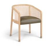 Sylvan Vegan Leather Upholstered Dining Chair in Olive, Set of 2 - 77088Olive-C