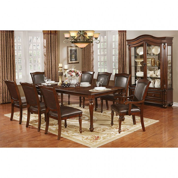 Sylvana Brown Cherry/Espresso Dining Table - CM3453T