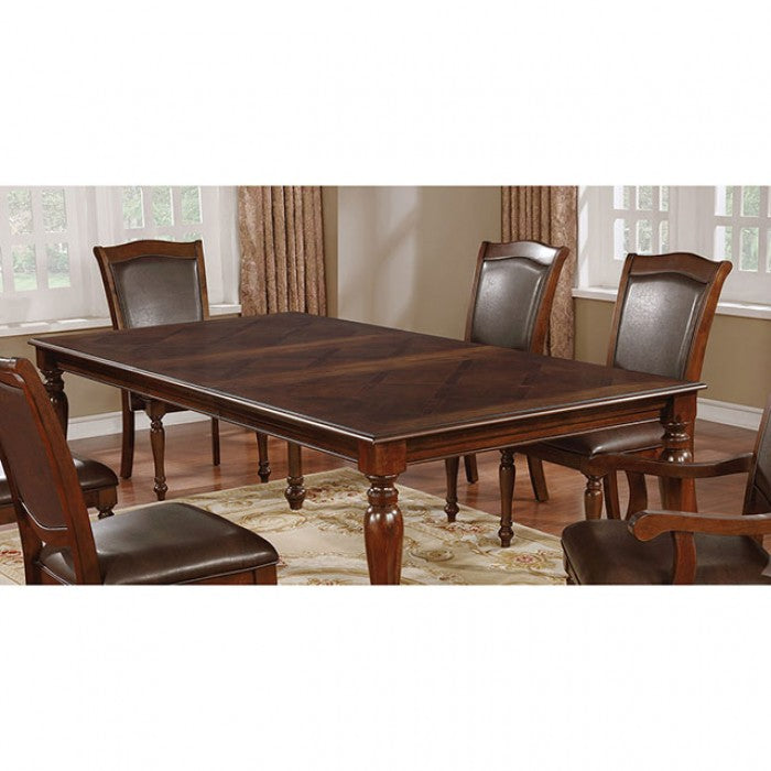 Sylvana Brown Cherry/Espresso Dining Table - CM3453T