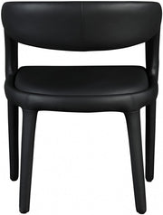 Sylvester Vegan Leather Upholstered Dining Chair in Black - 987Black-C