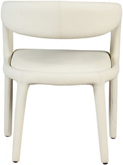 Sylvester Vegan Leather Upholstered Dining Chair in Cream - 987Cream-C