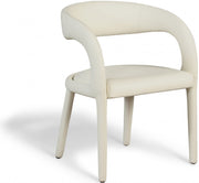 Sylvester Vegan Leather Upholstered Dining Chair in Cream - 987Cream-C