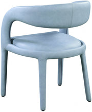 Sylvester Vegan Leather Upholstered Dining Chair in Light Blue - 987LtBlu-C