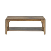 [T130-C-Table] Langford - Coffee Table, Solid Rubber Wood, MDF, Acaica Veneer, Brown Box: 1 of 1 Each - T130-C-Table