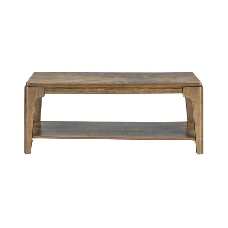 [T130-C-Table] Langford - Coffee Table, Solid Rubber Wood, MDF, Acaica Veneer, Brown Box: 1 of 1 Each - T130-C-Table