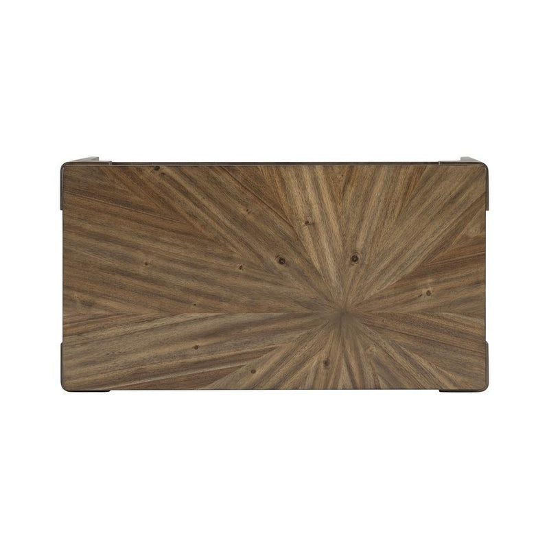 [T130-C-Table] Langford - Coffee Table, Solid Rubber Wood, MDF, Acaica Veneer, Brown Box: 1 of 1 Each - T130-C-Table