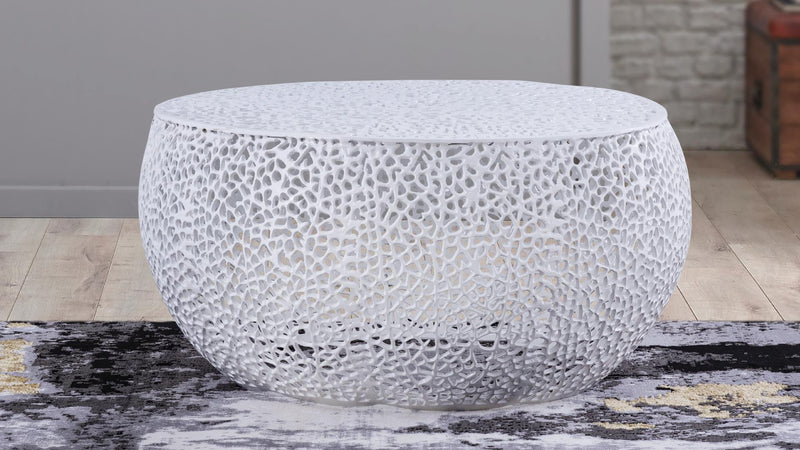 T3502-32 Round Coffee Table White - T3502-32 Round Coffee Table White