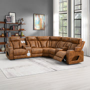 Taddeo Power Motion Sectional Sofa Set w/Power Headrest, Massage & LED - LV06240