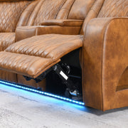Taddeo Power Motion Sectional Sofa Set w/Power Headrest, Massage & LED - LV06240
