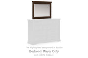 Taffenbrook Medium Brown Bedroom Mirror - B849-36