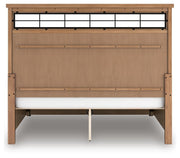 Taffenbrook Medium Brown California King Panel Storage Bed - B849B5