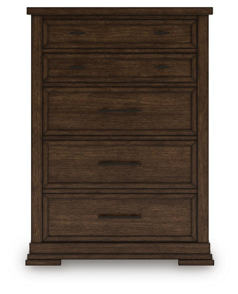 Taffenbrook Medium Brown Chest of Drawers - B849-46