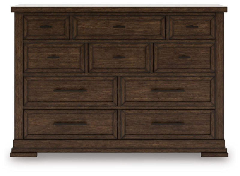 Taffenbrook Medium Brown Dresser - B849-31